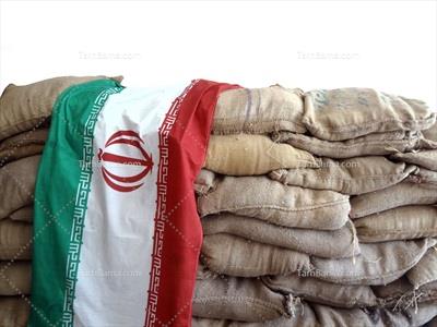 تصویر با کیفیت سنگر جبهه با پرچم ایران